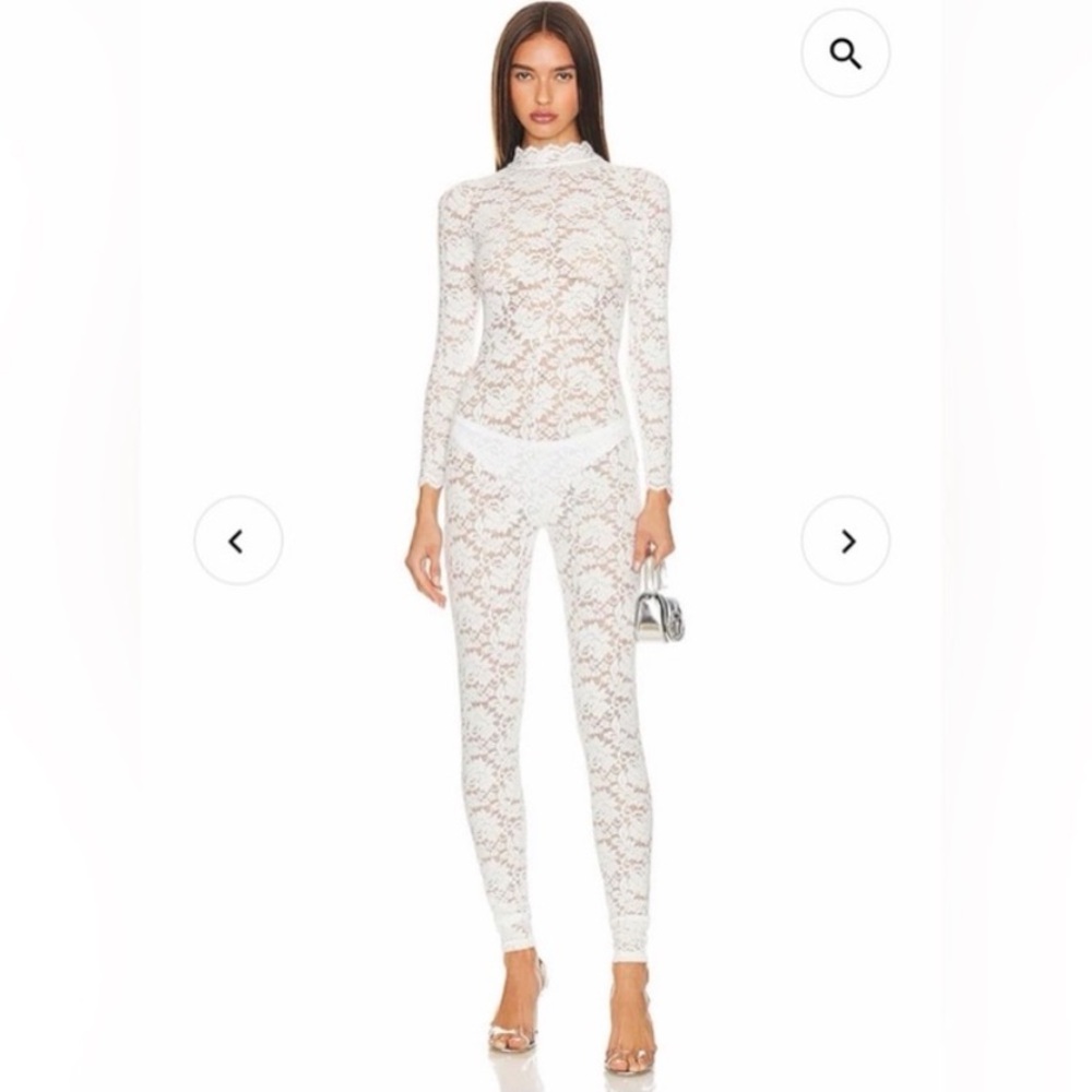 Kim Shui White Lace Jumpsuit S
